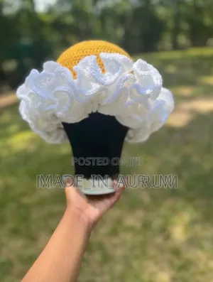 Crochet Ruffle Hat
