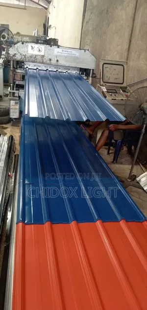 0.45 Long Span Design Aluminum Roofing Sheet Oven Baked Blue