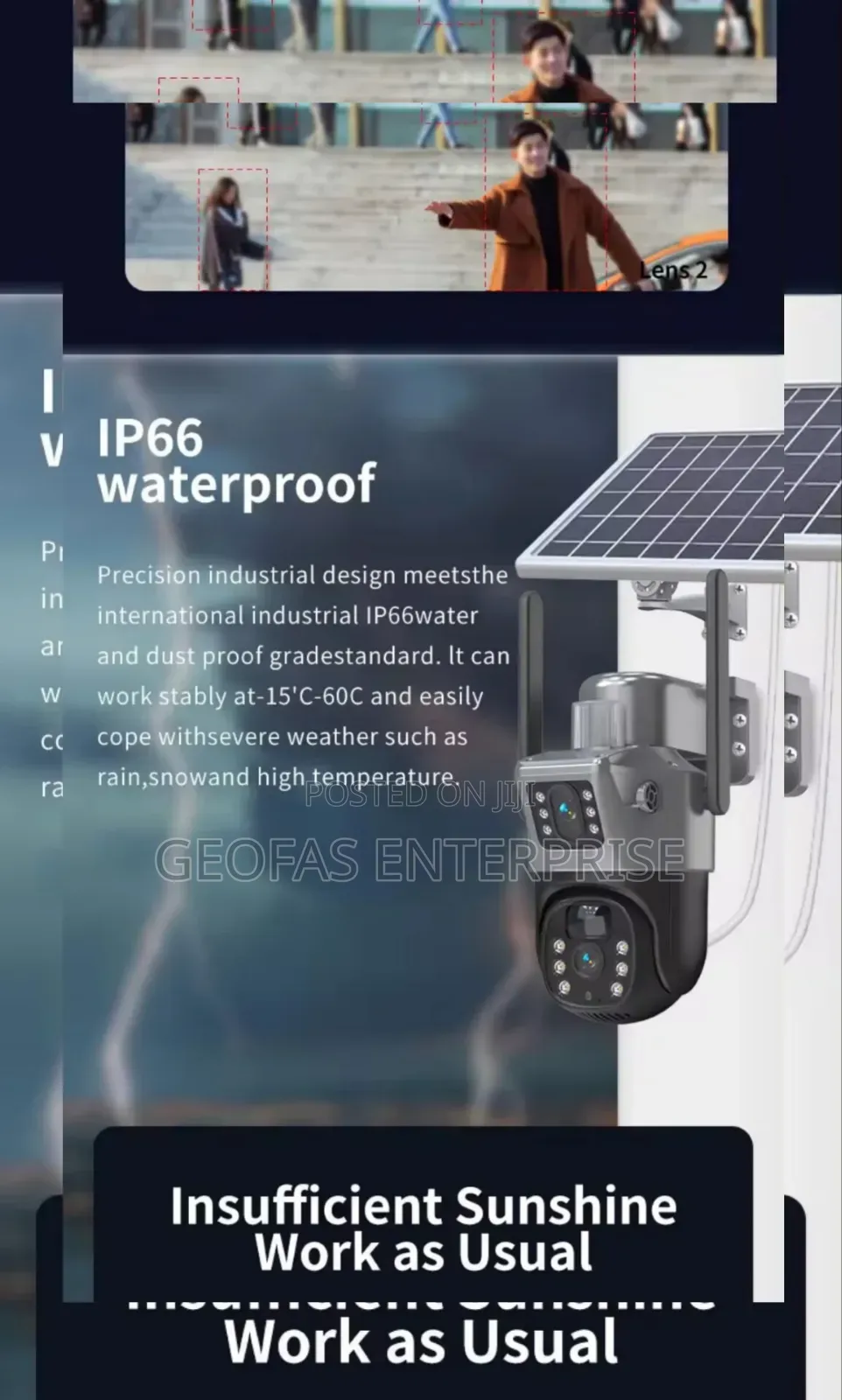 Top Vip Quality Waterproof Due Cctv Security Outdoor Camera