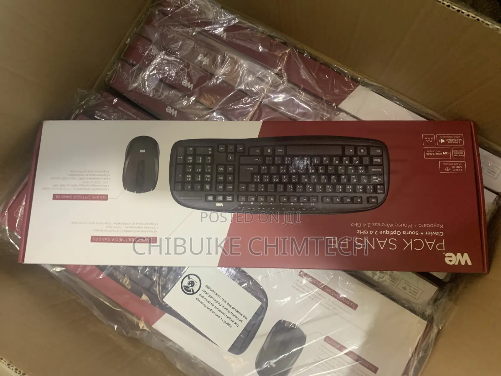 We Pack Sans Fil Wireless Keyboard and Mouse Combo