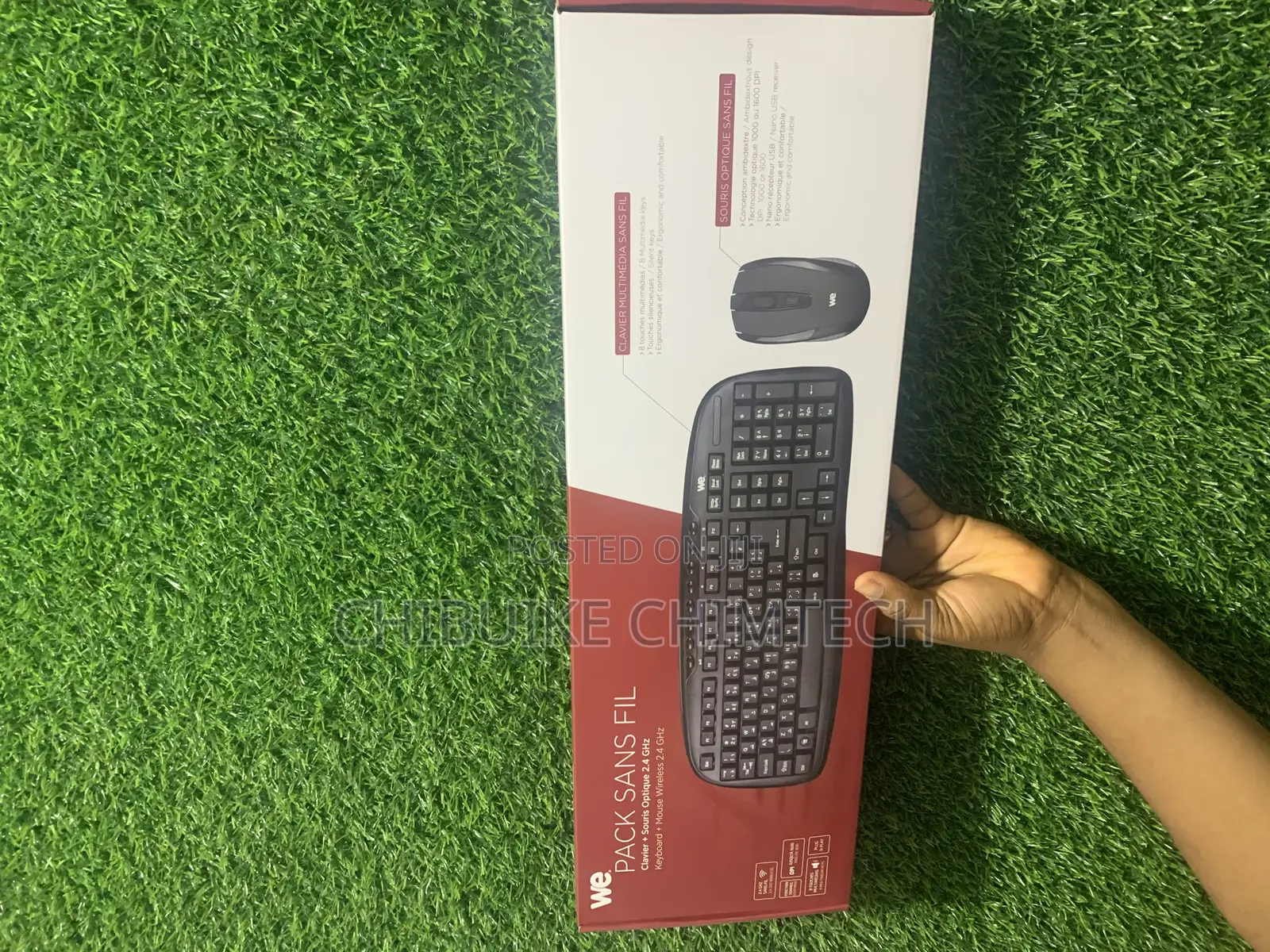 We Pack Sans Fil Wireless Keyboard and Mouse Combo