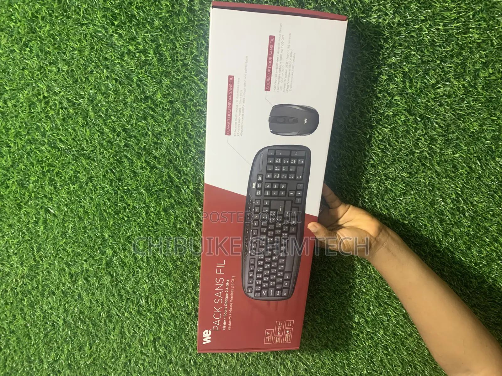 We Pack Sans Fil Wireless Keyboard and Mouse Combo