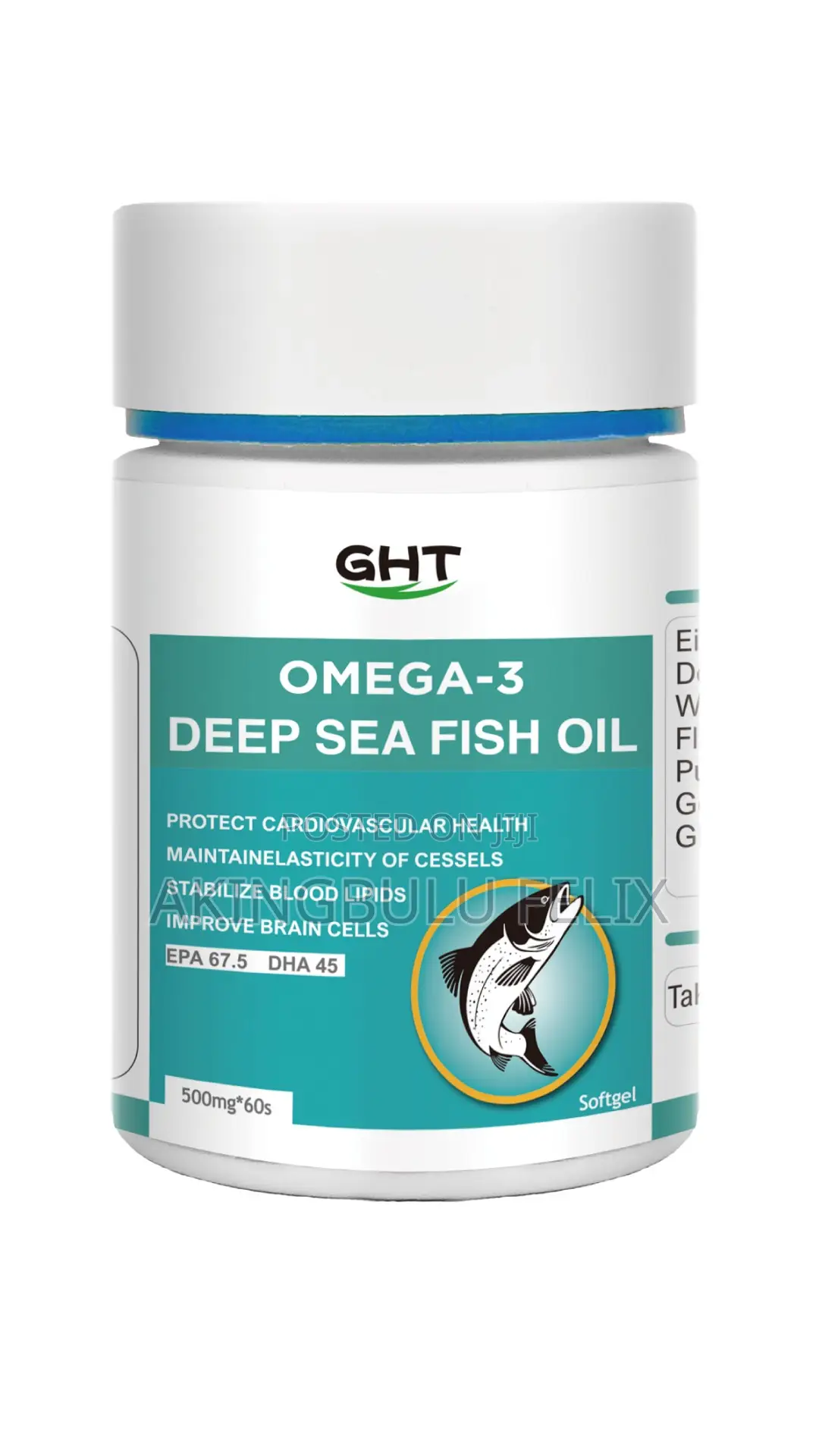 GHT Omega-3 Deep Sea Fish Oil