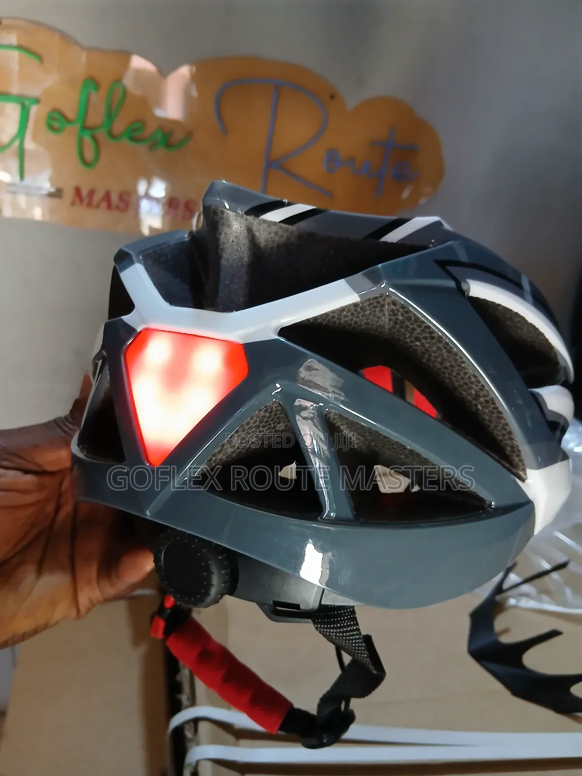 Bicycle Helmets With Safety Light Signs Indicator