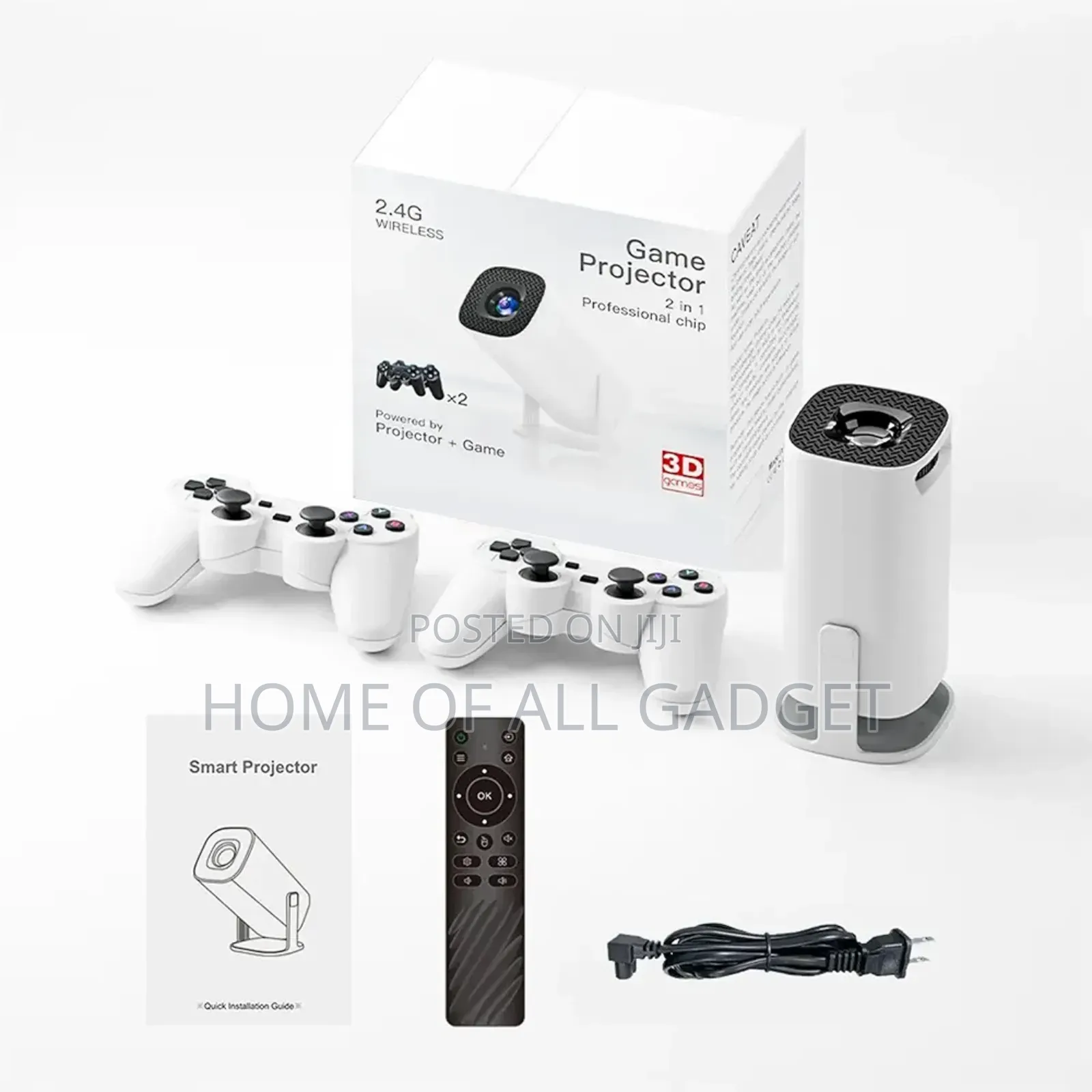 Portable Mini Projector With Wifi Bluetooth, Hd Video,