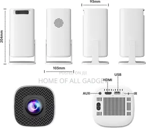Portable Mini Projector With Wifi Bluetooth, Hd Video,