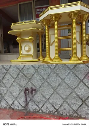 Well Designed Church Pulpit Golden