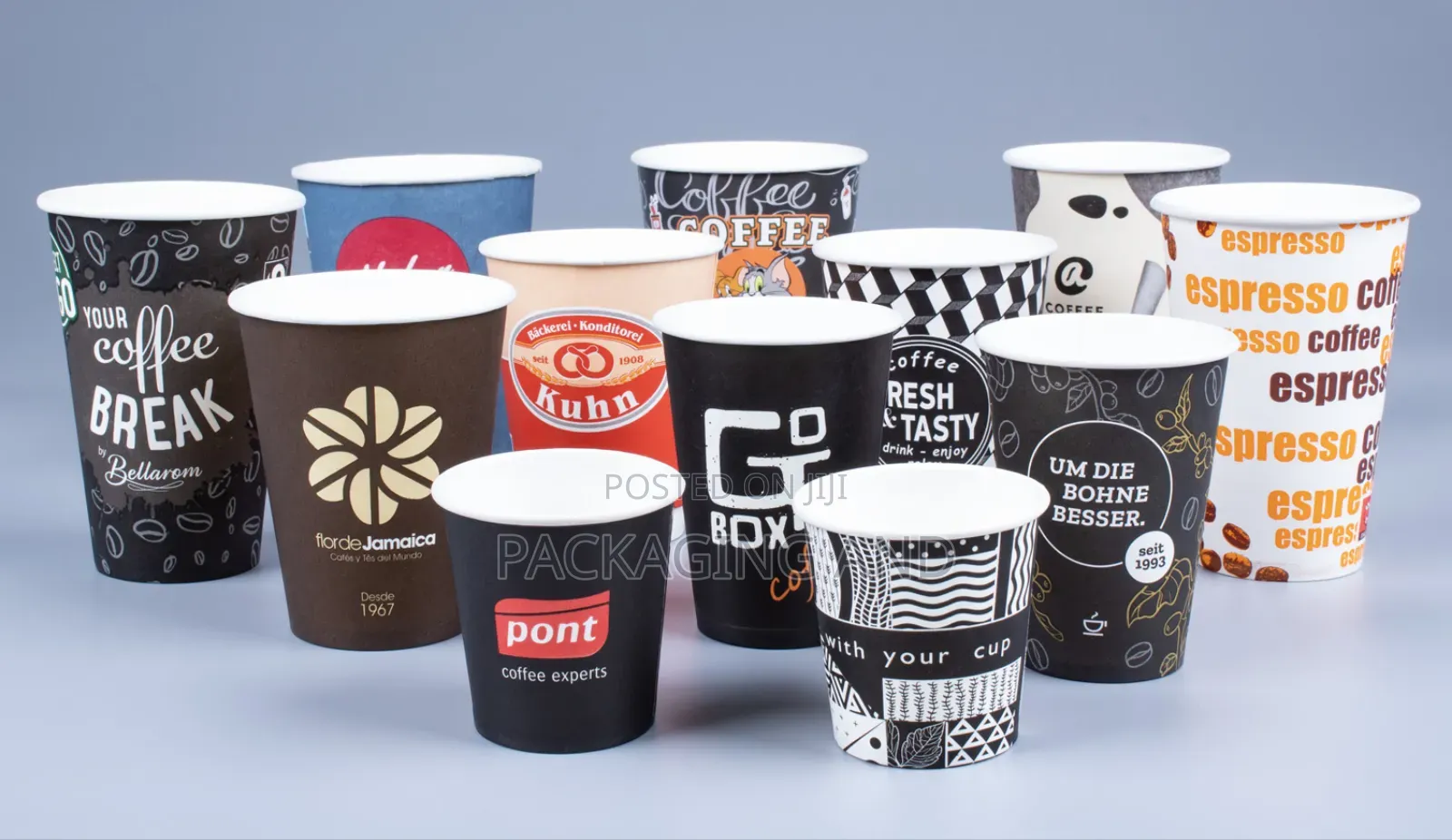 16oz Disposable Paper Cups for Drinks, Events & Takeaway