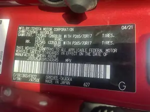 Toyota 4-Runner SR5 2021 Red