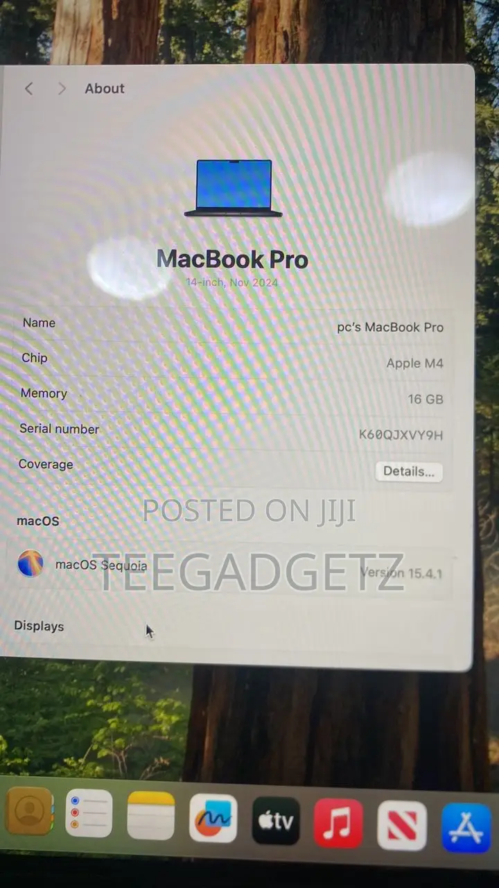 Laptop Apple MacBook Pro 16GB Apple M4 SSD 512GB