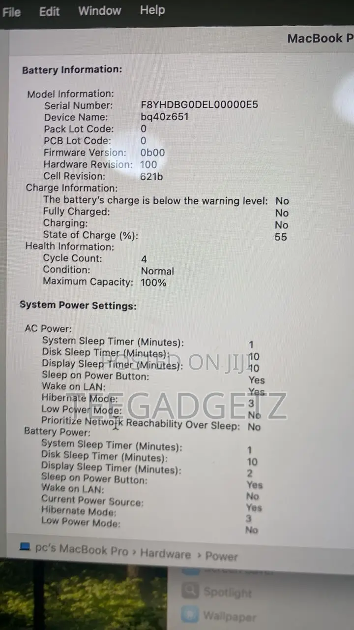 Laptop Apple MacBook Pro 16GB Apple M4 SSD 512GB