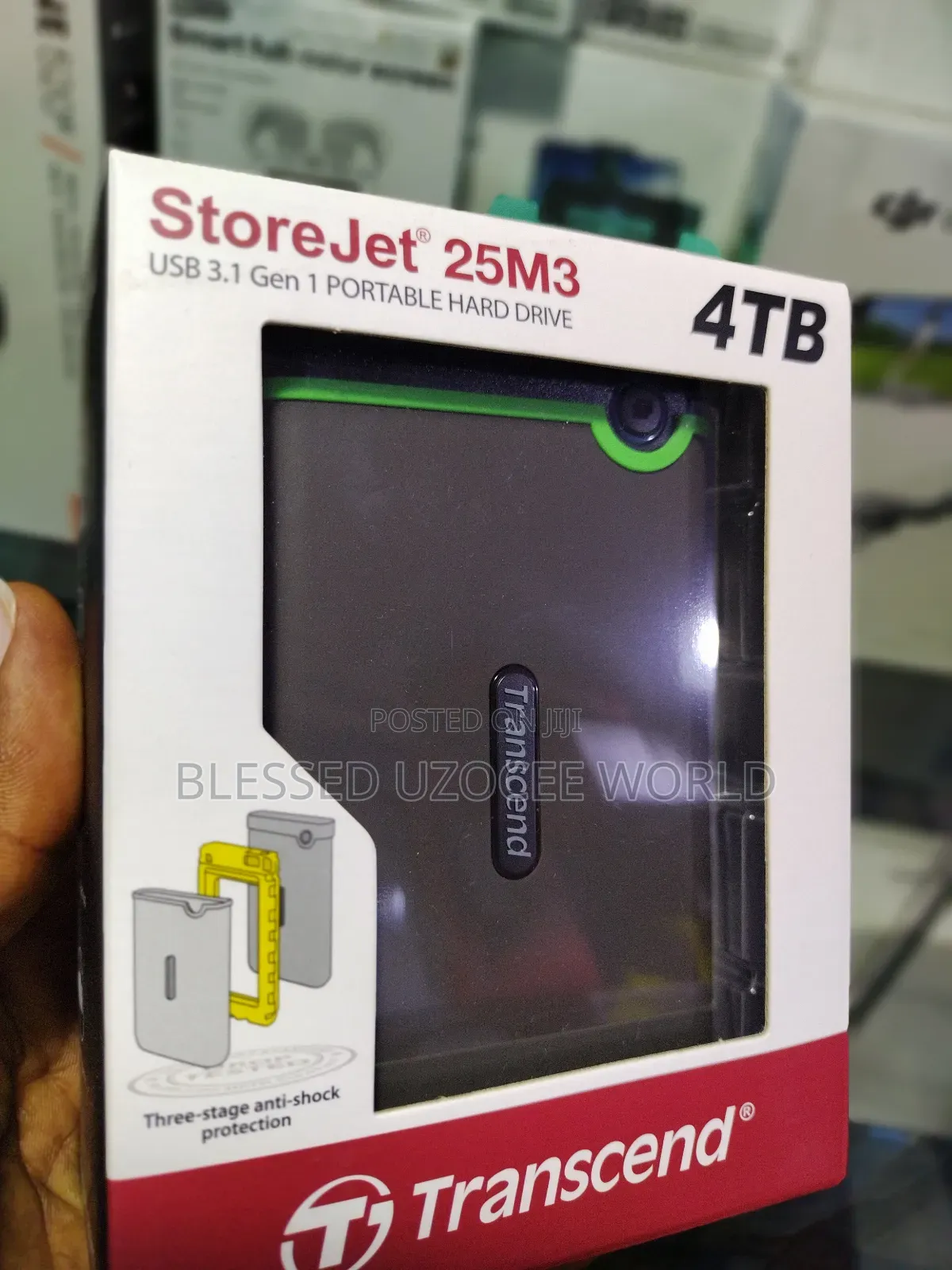 4tb Transcend Store Jet Usb 3.1 Gen 1 Portable Harddrive