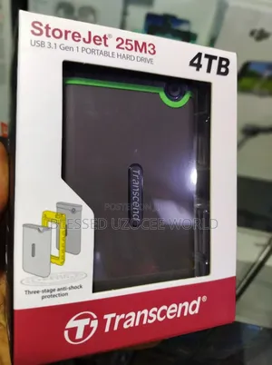 4tb Transcend Store Jet Usb 3.1 Gen 1 Portable Harddrive