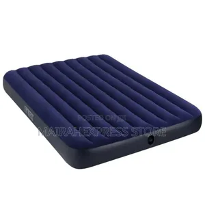 Intex Dura Beam Inflatable Camp Air Bed With Pump