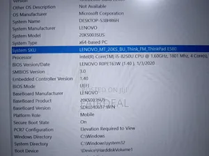 Laptop Lenovo ThinkPad E580 8GB Intel Core i5 SSD 256GB