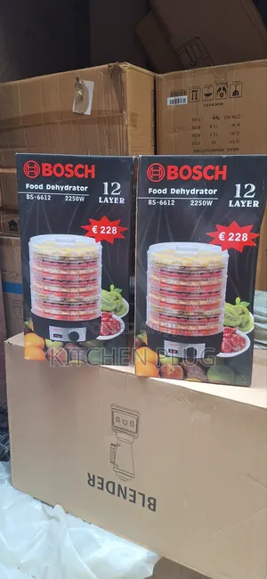 Bosch Food Dehydrator, Model Bs-6612, With 12 Layers