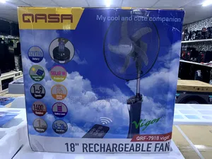 Photo - Qasa Rechargeable 18" Standing Fan