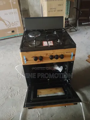 3+1 Maxi Wooden Gas Cooker, 60*60cm.3 Gas,1 Electric Burner