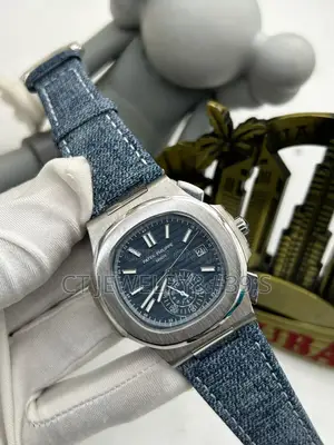 Patek Philippe Flyback Chronograph Auto Denim Jeans Strap