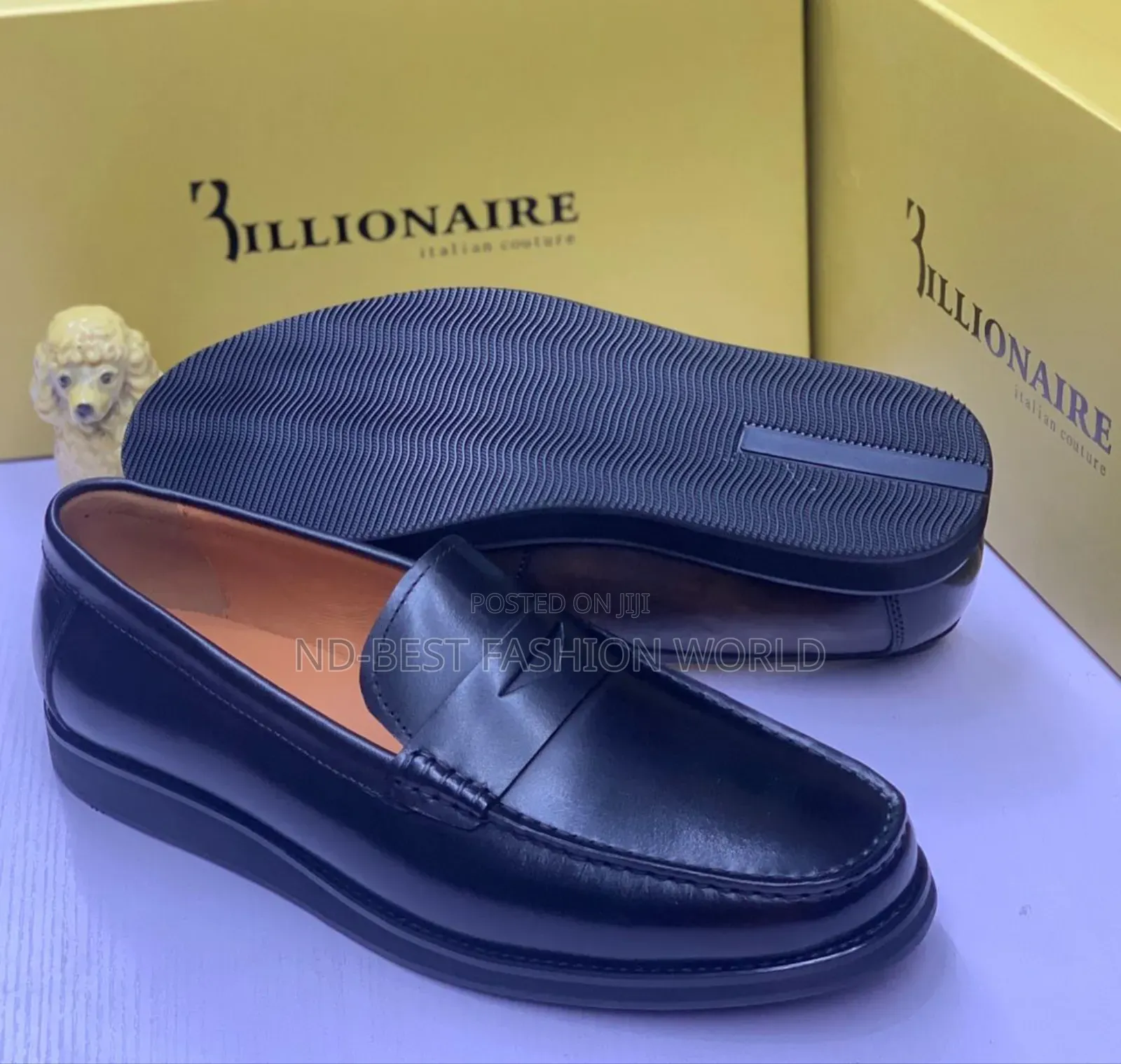 Billionaire Leather Flat Shoes