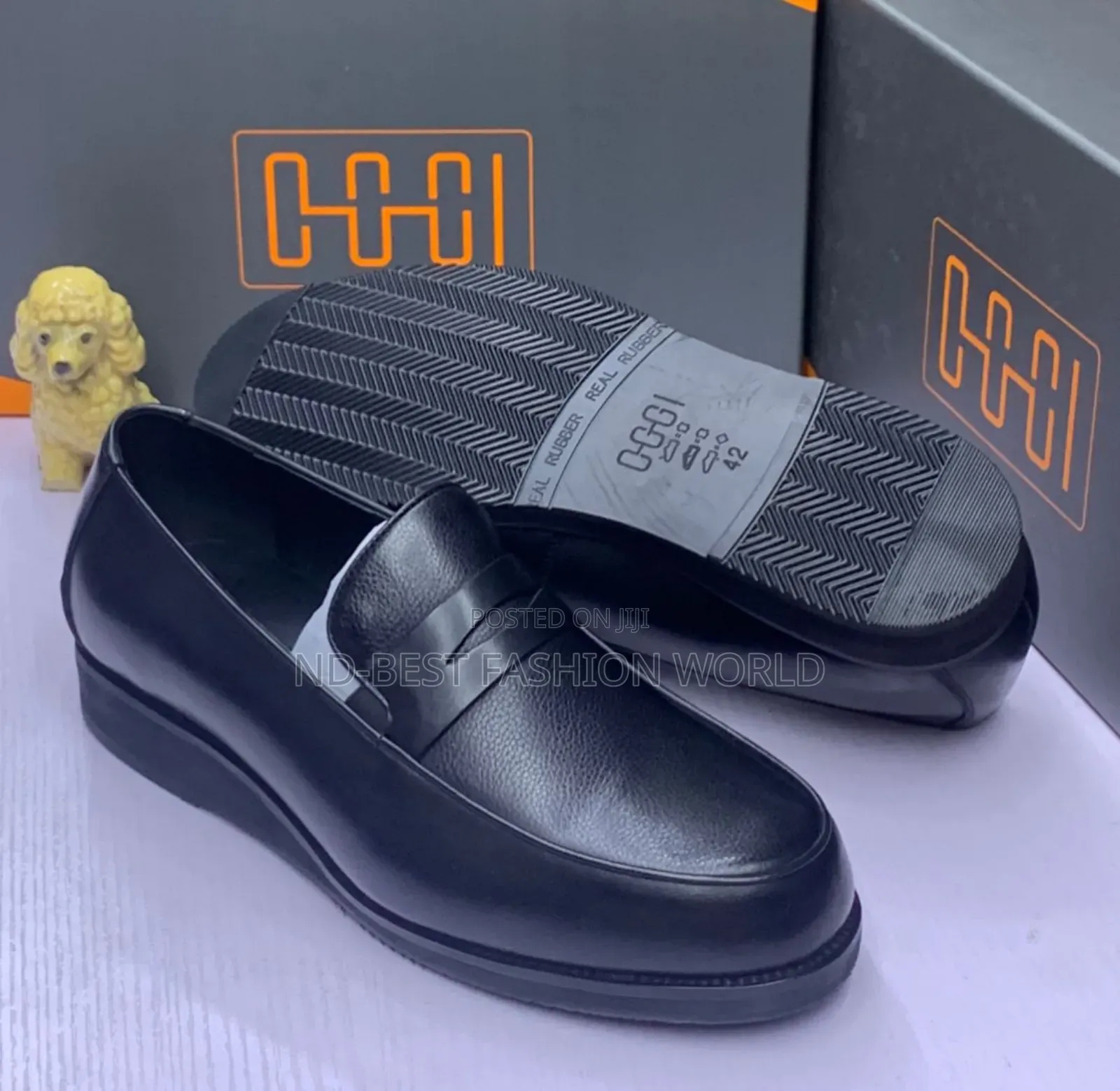 Oggi Black Leather Shoe