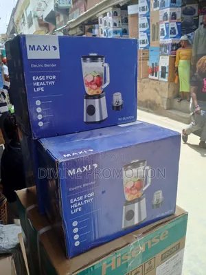 1000watts Maxi Blender With 2 Cups, Stainless/Glass Body