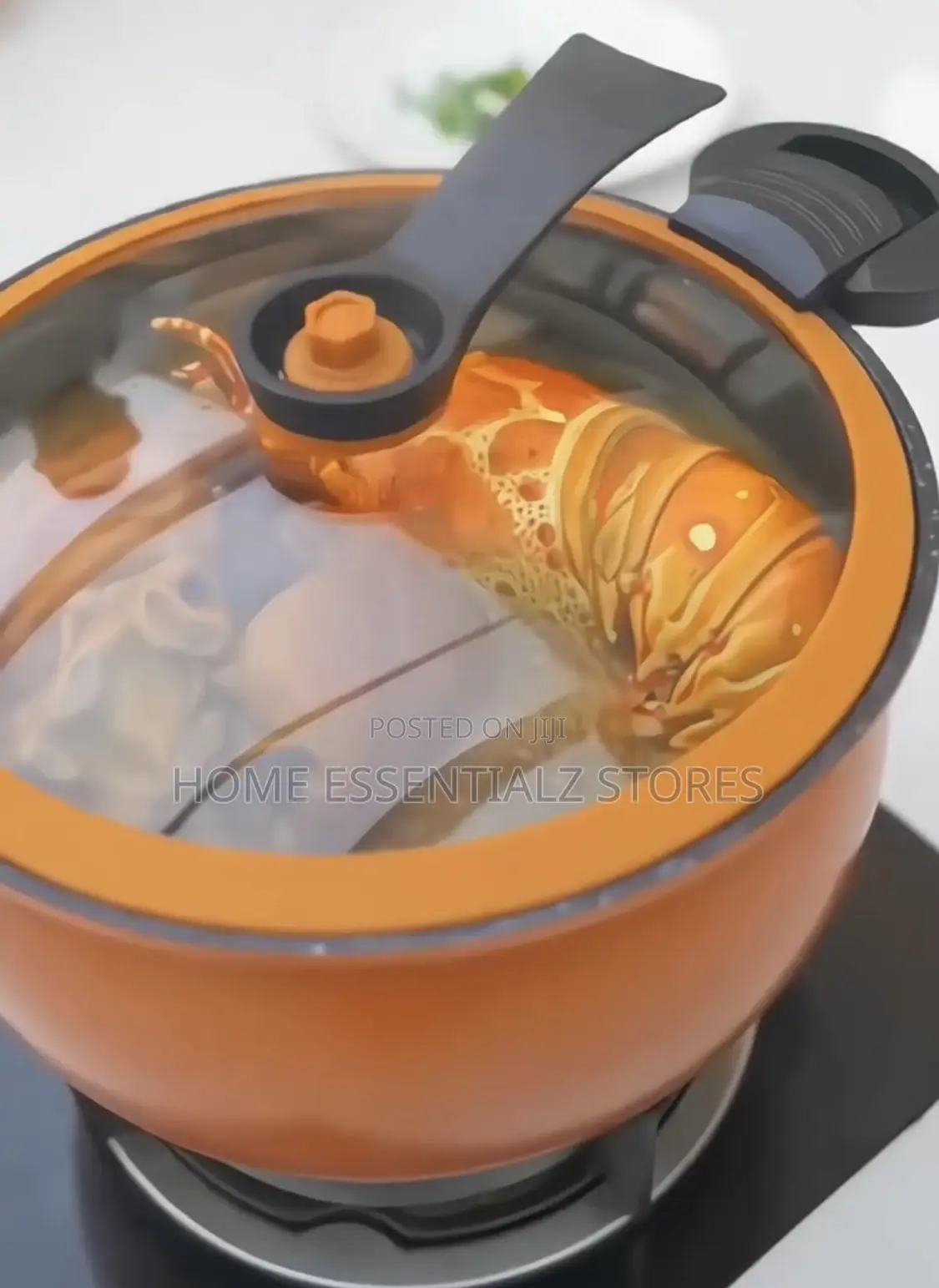 Pressure Pot With Glass Lid - Lockable Pressure Cooker