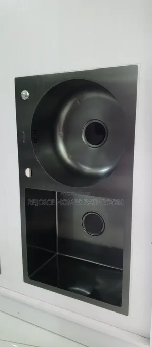 Modern Black Stainless Steel Double Bowl /Basin Kitchen Sink