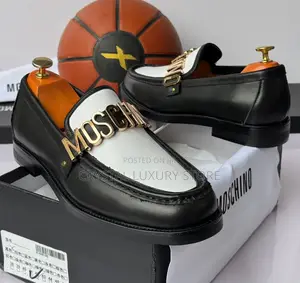 Moschino Quality Luxury Men Genuine Leather Shoe