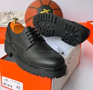 Hermes Quality Luxury Men Genuine Leather Shoe