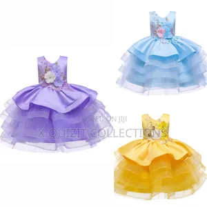 Beautiful 3d Floral Applique Dress (5y-7y)