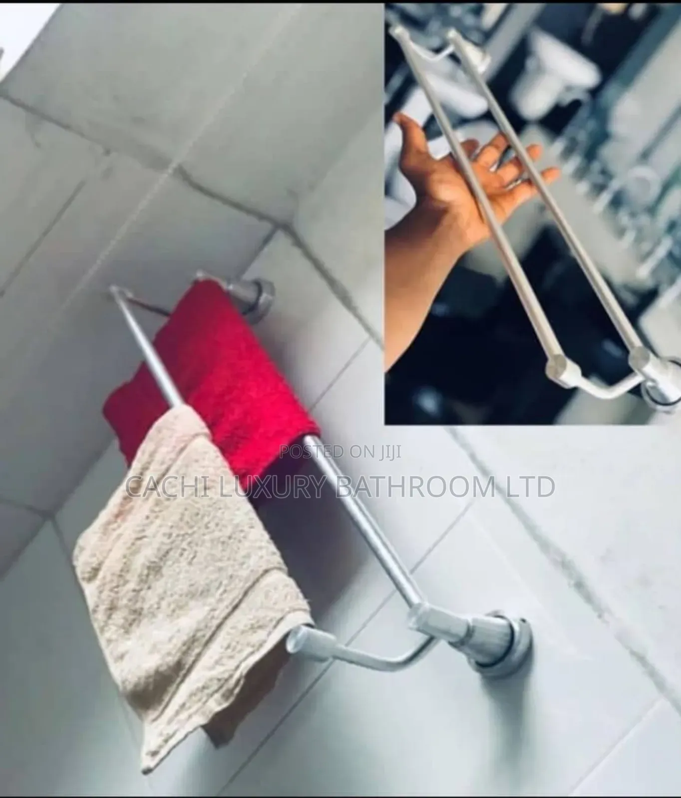 Anti Rust Double Towel Rail