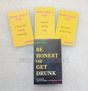 Be Honest or Get Drunk Game Cards