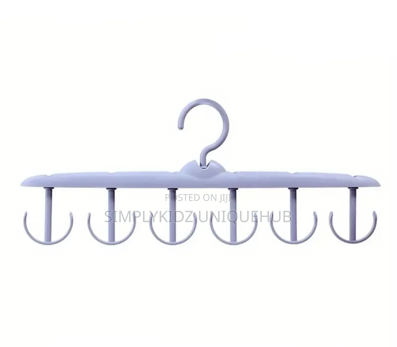1pc 12-Hooks Rotatable Plastic Multifunctional Hanger