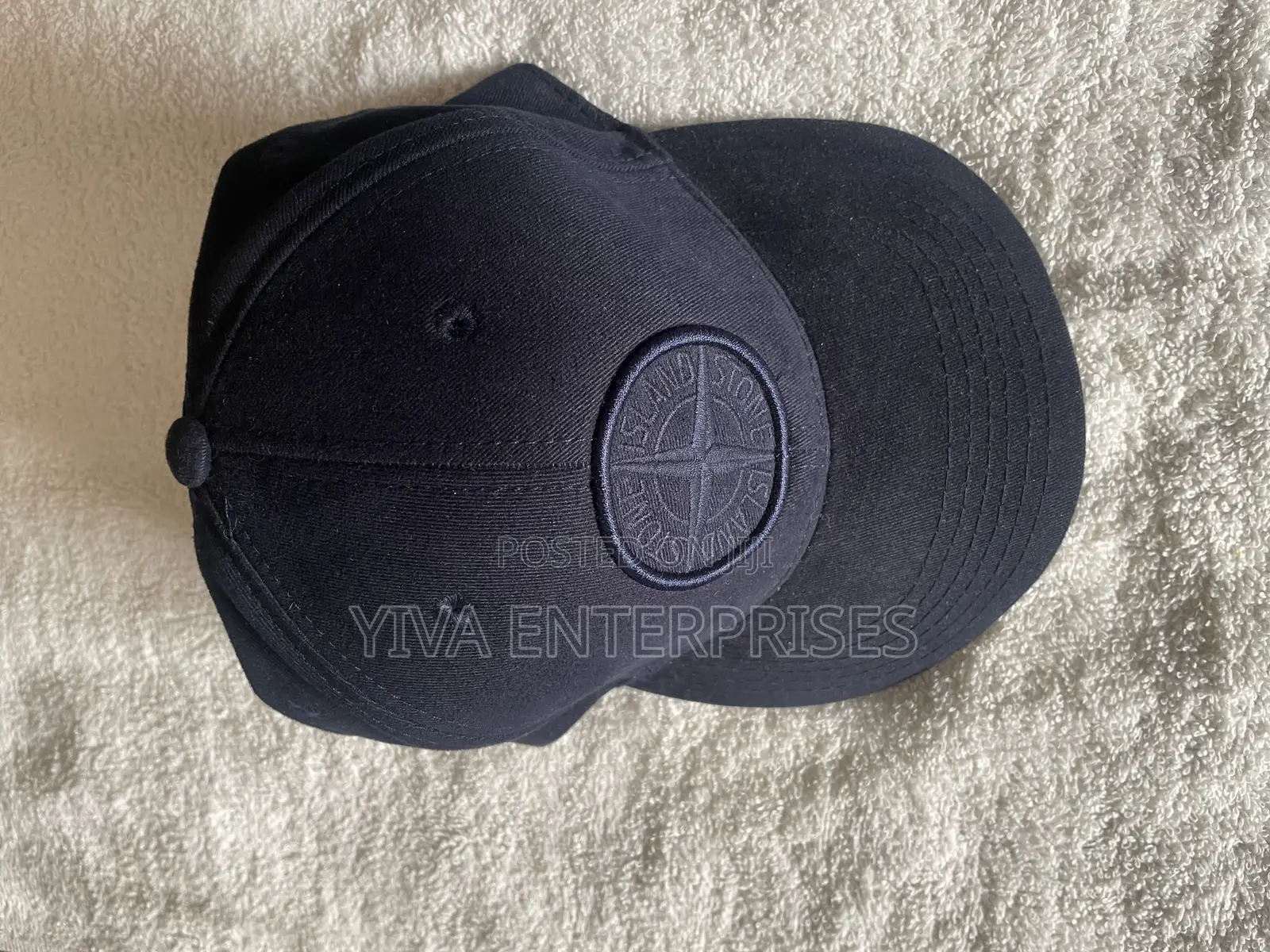 Dark Blue Strap-Back Stone Island Cap