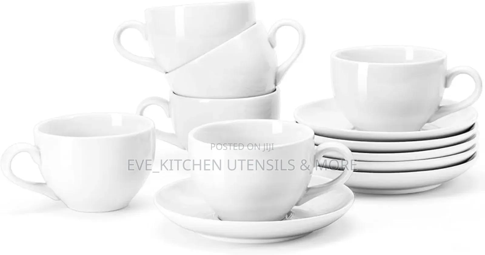 6 Set Tea Cup With Saucer