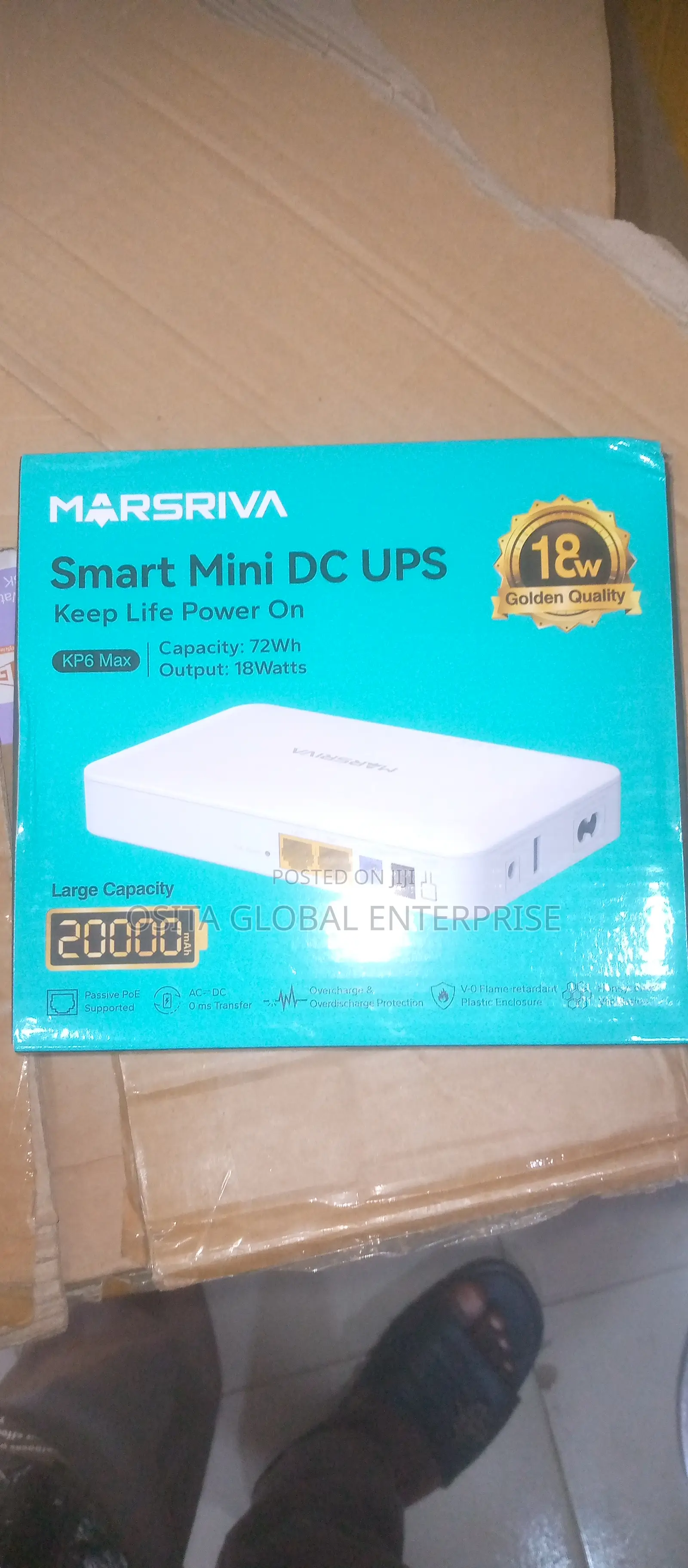 Marsriva Smart Mini Dc Ups 20000mah Router Power Bank