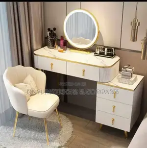 Set of Console Mirror and Chair