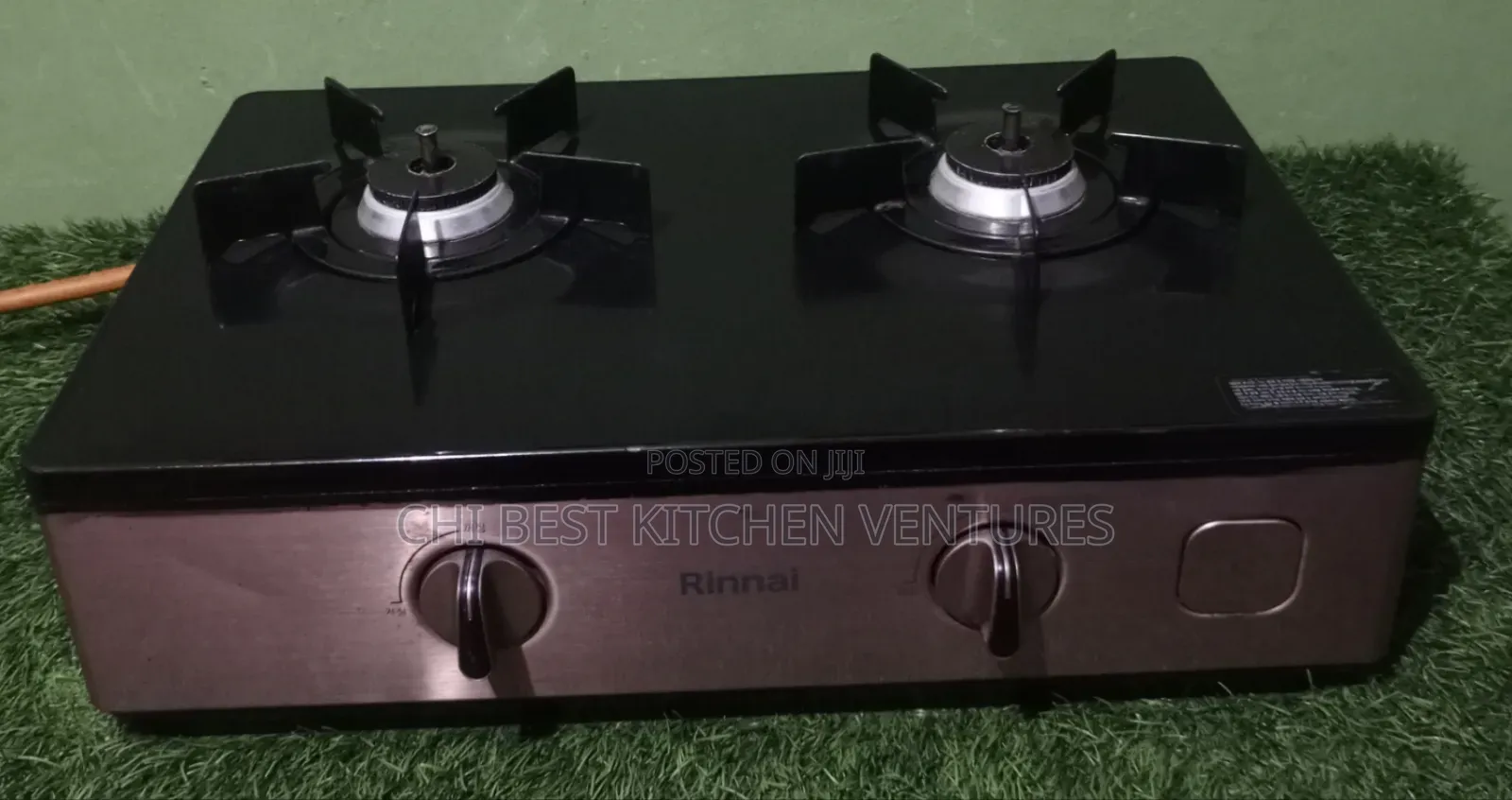 Powerful Rinnai 2 Burner Box Automatic Ignition and Battery