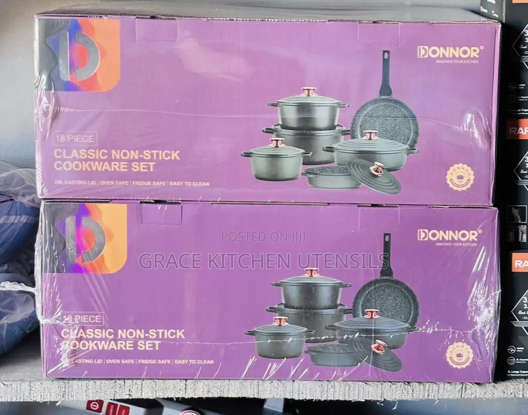 Donnor 18 Piece Classic Non-Stick Cookware Set