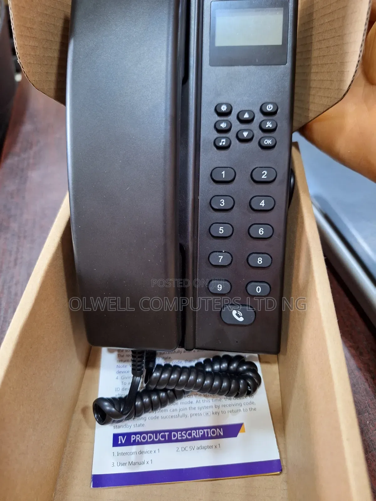Display Wireless Intercom Phone With Screen
