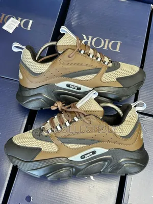 Quality Dior B22 Grey Calfskin Trainers