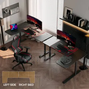 Office Gaming Table 1.4 Meter L - Shape Is Available