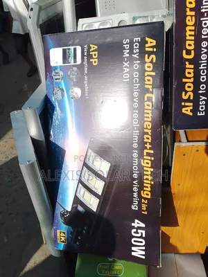 Single Lens Ai Solar Camera + 450w Light