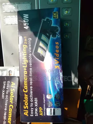 Triple Lens Ai Solar Camera+ 450w Light