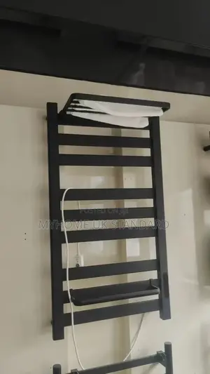 Premium Black Multiple Towel Rack With Warmer