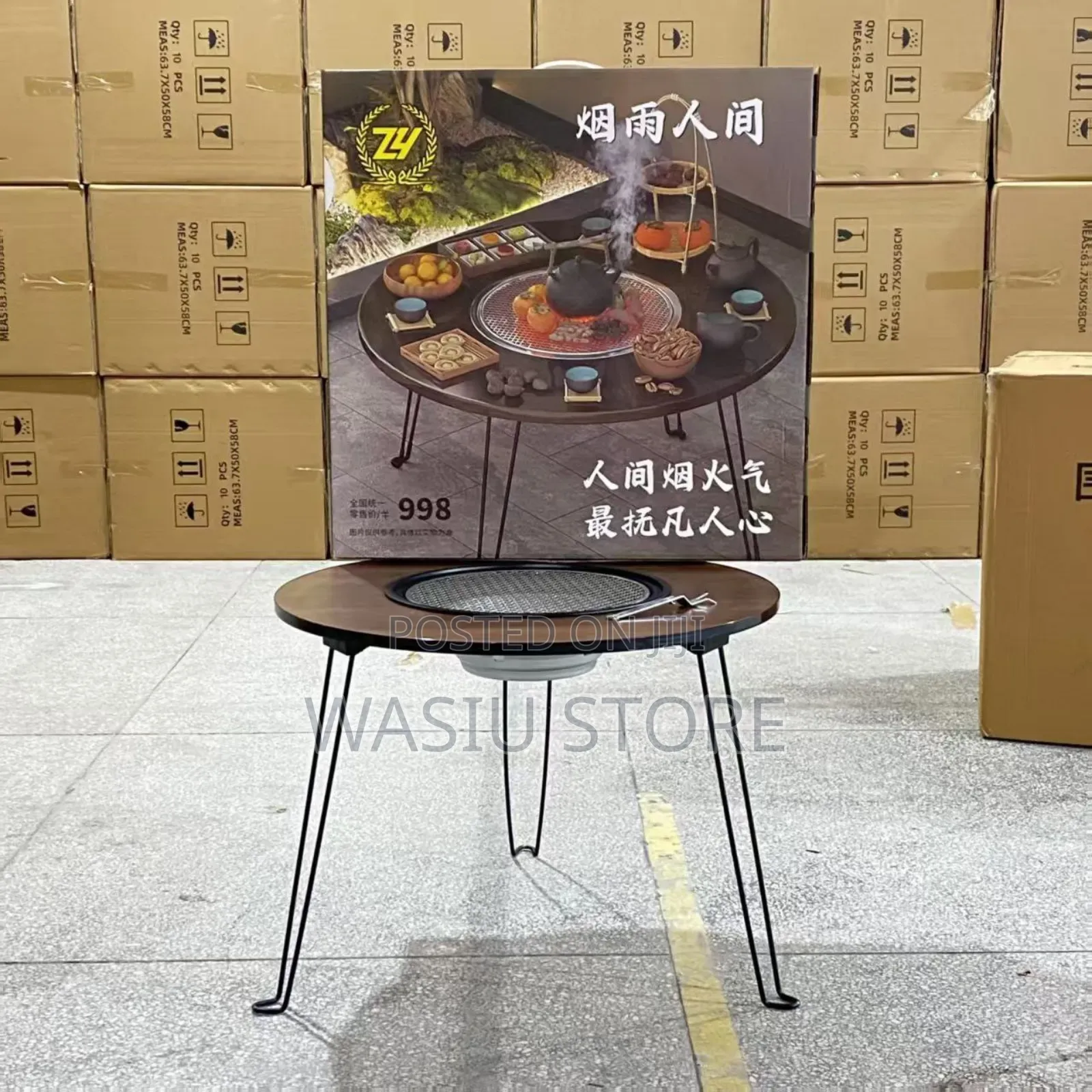 Foldable Barbecue Grill Table
