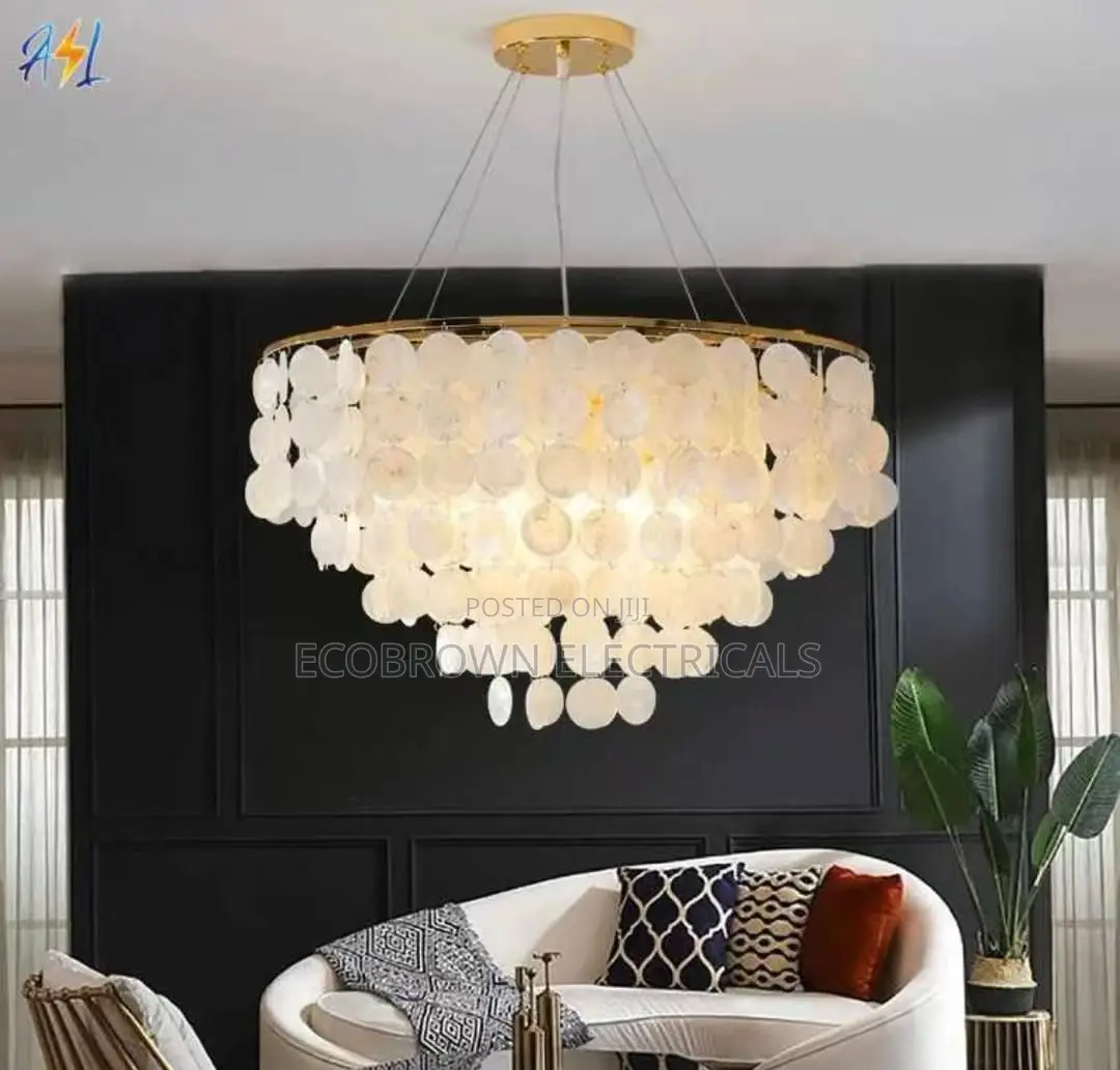 Luxury Shell Chandelier Lighting for Restaurant Living Room
