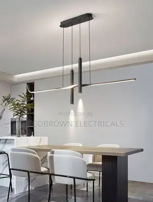 Modern Creative Long Strip Dining Room Chandelier