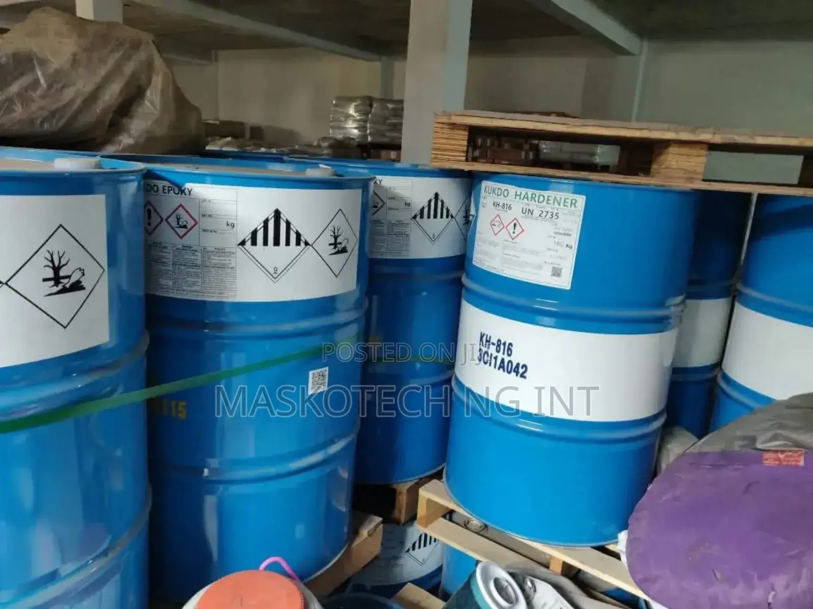 Epoxy Resin, Hardener And Tools
